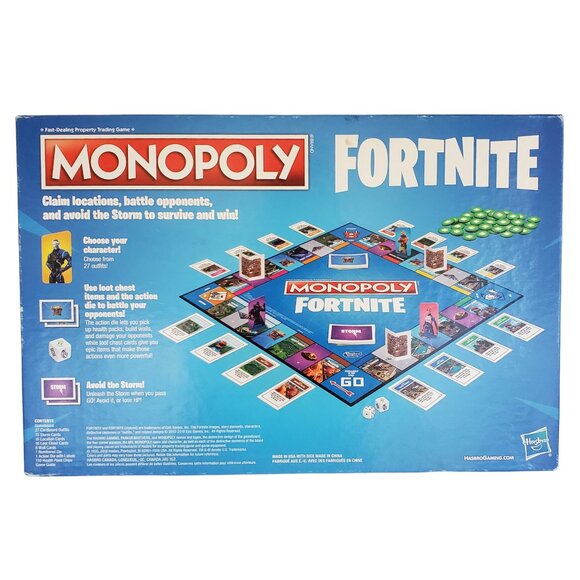 Fortnite Edition MONOPOLY Board Game Original 2018 Ages 13+ Strategy Properties - Picture 2 of 7